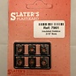 Slater's Plastikard Slater's 7961  Hornblocks (insulated bearings 3/16th" bore) (set van 6) (Schaal 0)