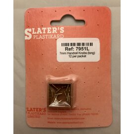 Slater's Plastikard Slater's 7951L Handrail Knobs 7mm lang (12 Stück) (Spur 0)