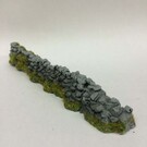 Javis Javis PW2GREYDAM Boerderij oude beschadigde grijze stapelmuur (Schaal H0/00, Resin), ca 14 cm