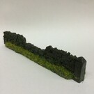 Javis Javis PW1DBDAM Old dark brown dry stone wall damaged (Gauge H0/00, Resin), approx. 13,5 cm