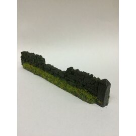 Javis Javis PW1DBDAM Old dark brown dry stone wall damaged (Gauge H0/00, Resin), approx. 13,5 cm