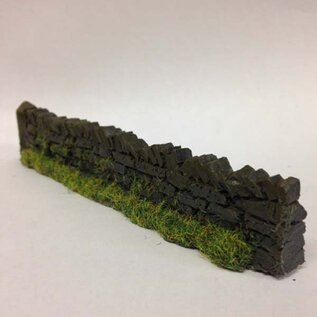 Javis Javis PW1DB Alte dunkelbraune Trockenmauer (Spur H0/00, Resin), ca 13,5 cm