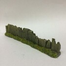 Javis Javis PF10 Bahnschwelle Zaun hellbraun beschädigt  (Spur H0/00, Resin), ca 14 cm