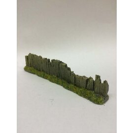 Javis Javis PF10 Dwarsligger hek lichtbruin beschadigd (Schaal H0/00, Resin), ca 14 cm