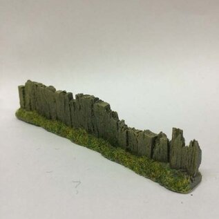 Javis Javis PF10 Railway sleeper fence light brown damaged (Gauge H0/00, Resin) approx. 14 cm