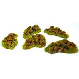 Javis Javis JR2 Walling rubble (Gauge H0/00, Resin), 2 pieces, approx. 4,5 cm