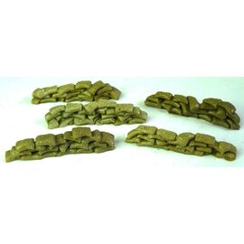 Javis Javis JSB2 Zandzakken gebogen, 2-pack (Schaal H0/00, Resin), ca 4,5 cm