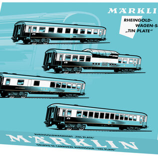 Märklin Märklin 40851 Rheingoldwagen-Set "Tin Plate" (Spur H0)