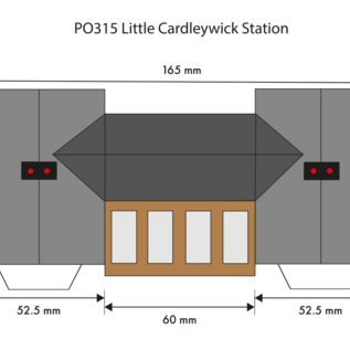 Metcalfe Metcalfe PO315 Station Little Cardleywick (Schaal H0/00)