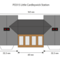 Metcalfe Metcalfe PO315 Station Little Cardleywick (Schaal H0/00)