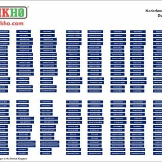 Brikho Dutch Streetnames 'Light Blue'