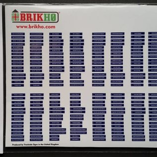 Brikho Nederlandse Straatnamen Donker Blauw