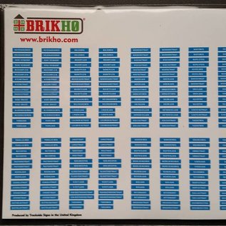 Brikho Niederländische Straßennamen Licht Blau