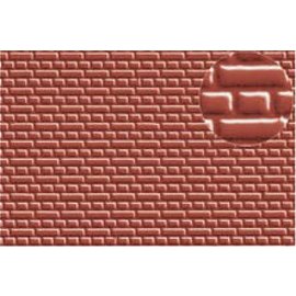 Slater's Plastikard Slater's 0399 Builder Sheet "English bond" brick, red (Gauge H0/00)