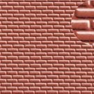 Slater's Plastikard Slater's 0401 Zelfbouwplaat baksteen, rood (Schaal H0/00)