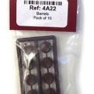 Slater's Plastikard Slater's 4A22 Barrels (10 pcs) (Gauge HO)