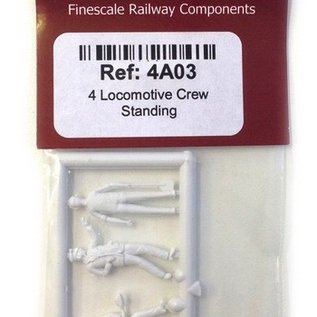 Slater's Plastikard SL4A03 4 Locomotive crew standing (10 pcs) (Gauge H0/00)