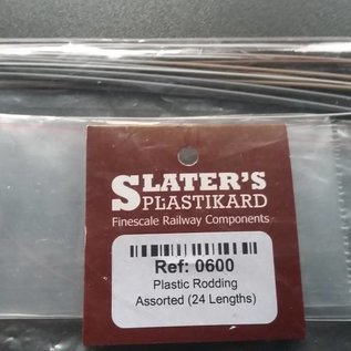Slater's Plastikard SL0600 Plastic rodding assorted 24 pcs