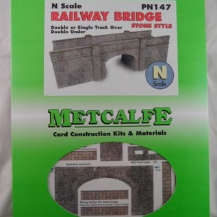 Metcalfe Metcalfe PN147 Spoorbrug in grijze steen (Schaal N)