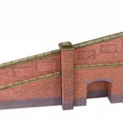 Metcalfe Metcalfe PN148 Tapered retaining wall in red brick (N-Gauge)