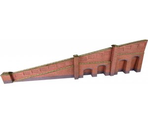 PN145 Metcalfe N Scale Retaining Wall in Red Brick