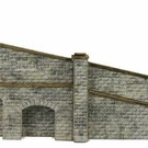 Metcalfe Metcalfe PN149 Tapered retaining wall in stone (N-Gauge)