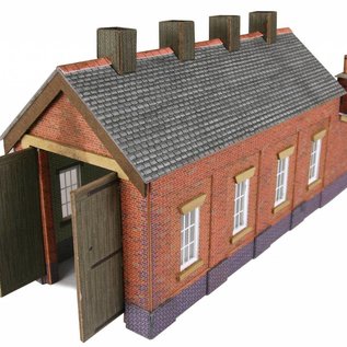 Metcalfe Metcalfe PN931 Single track engine shed in red brick (N-Gauge)