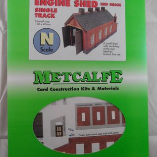 Metcalfe Metcalfe PN931 Single track engine shed in red brick (N-Gauge)