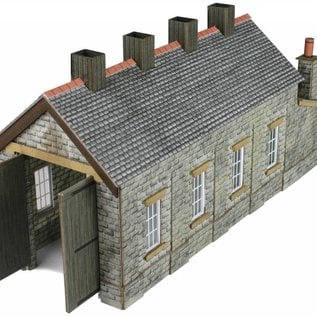 Metcalfe Metcalfe PN932 Single track engine shed stone style (N-Gauge)