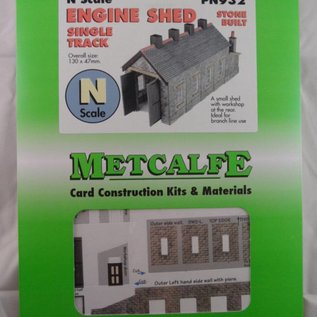 Metcalfe Metcalfe PN932 Single track engine shed stone style (N-Gauge)