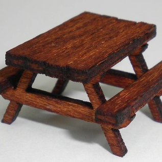 Brikho 8 Picknicktische, H0 - Lasercut