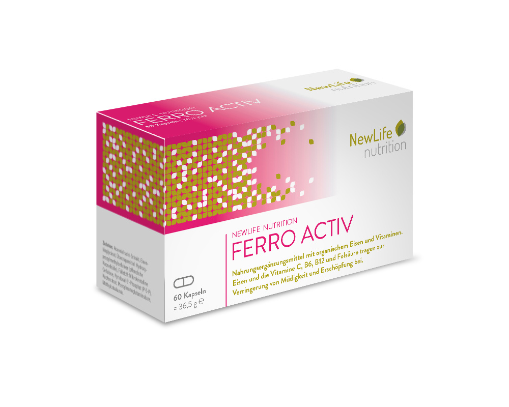NewLife nutrition FERRO ACTIV - (60 Kapseln) - NewLife nutrition