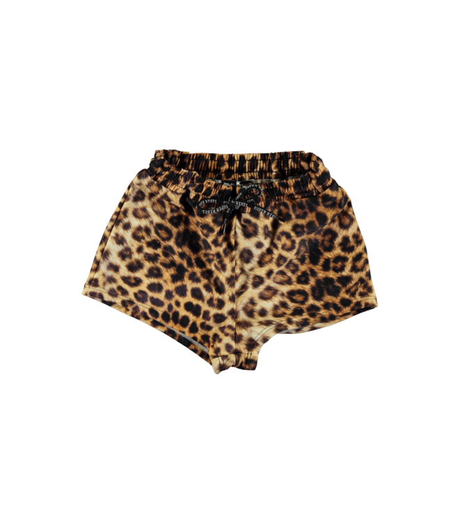 SUPERREBEL Meisjes short sportief Holy - Leopard AOP