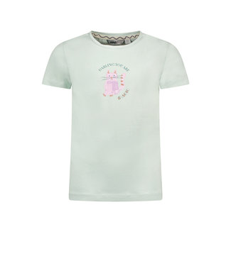 Moodstreet Meisjes t-shirt print - Minty