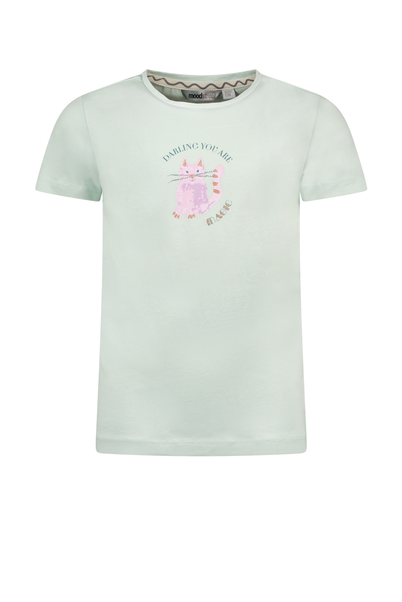 Moodstreet Meisjes t-shirt print - Minty afbeelding