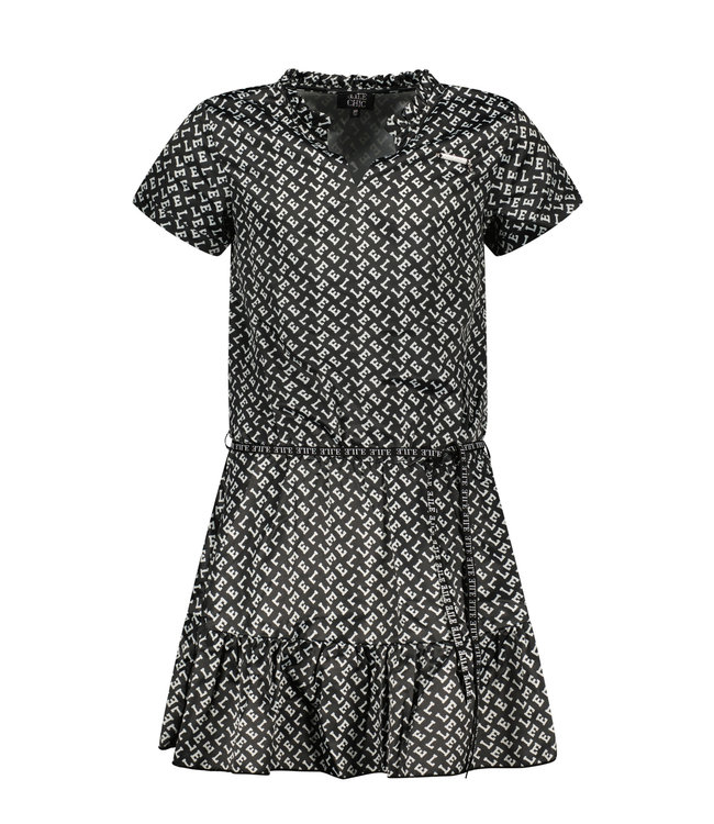 ELLE Chic Meisjes jurk Strass - Zwart