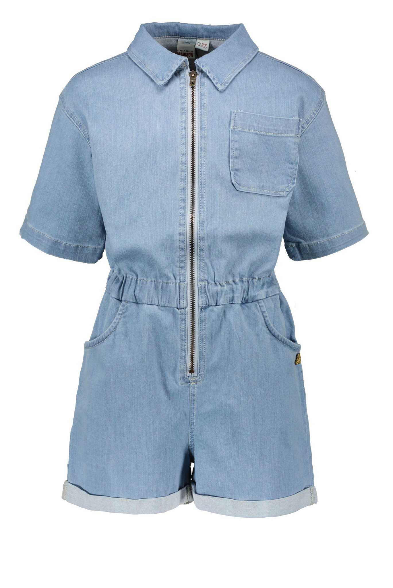 Street called Madison Meisjes jumpsuit Gina - Licht denim