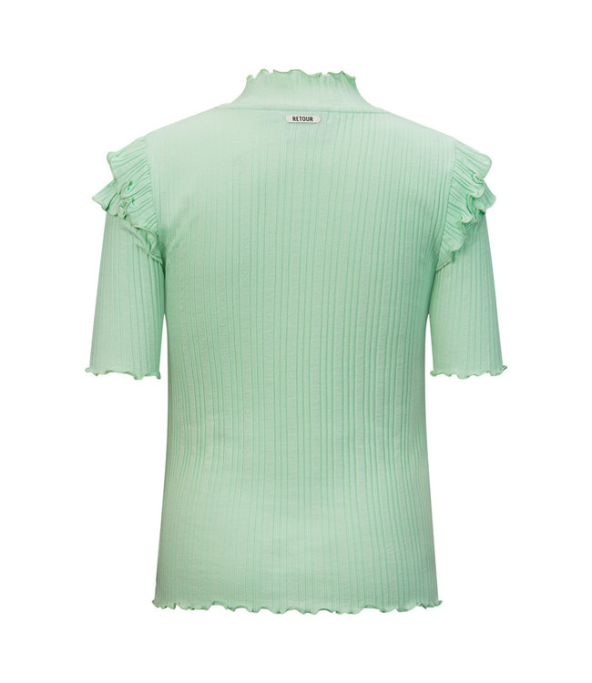 Retour Jeans Meisjes t-shirt - Yass - Licht Groen