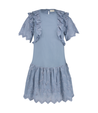 AI&KO Meisjes jurk - Cierra Co 638 G - Misty blauw