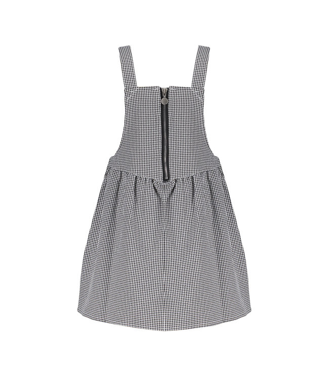 Frankie & Friends Meisjes jurk - Bumblebee B - Zwart/wit geruit