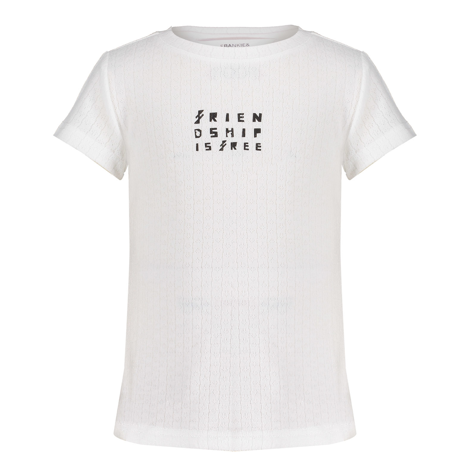 Frankie & Friends Meisjes shirt - Blubfish - Foam wit