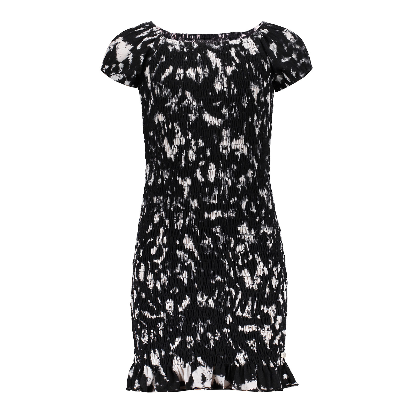 Frankie & Liberty Meisjes jurk - Celine - Print zwart/off white