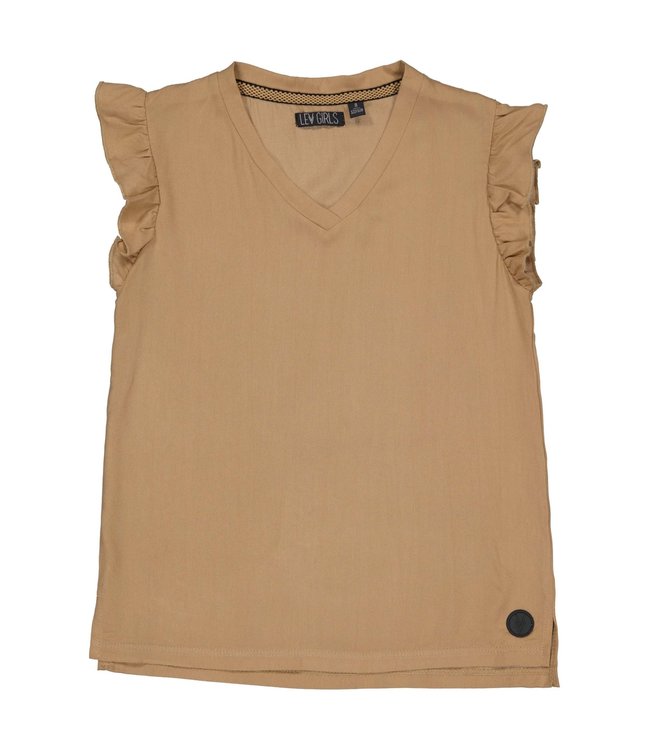 LEVV Meisjes t-shirt - Thea - Camel