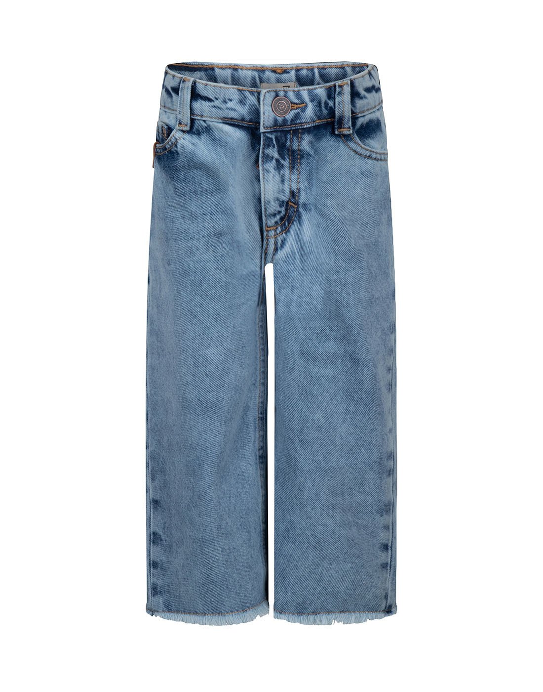 Daily7 Meisjes jeans broek - wide fit - Light Denim