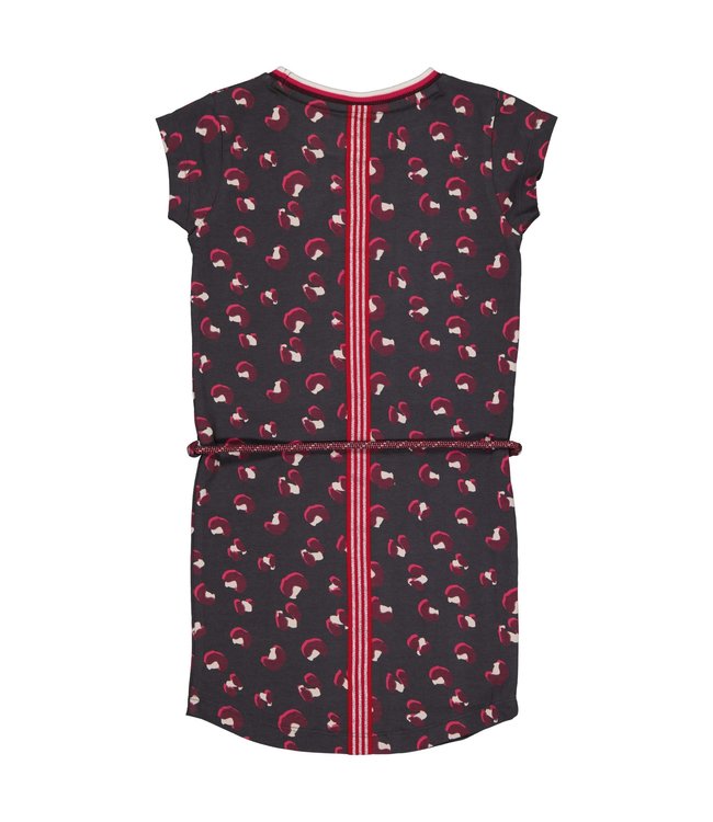 Quapi Meisjes jurk - Maaike - AOP grijs animal