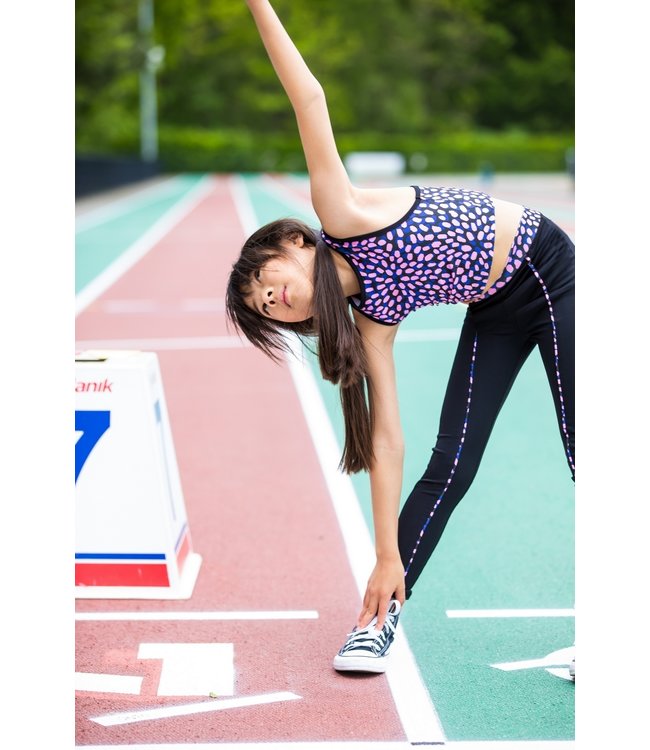 B.Nosy Meisjes legging + top - Splash roze