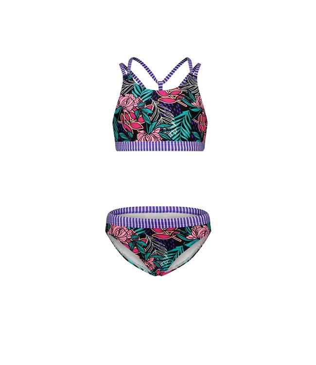 B.Nosy Meisjes bikini AOP sportief - Sporty flower