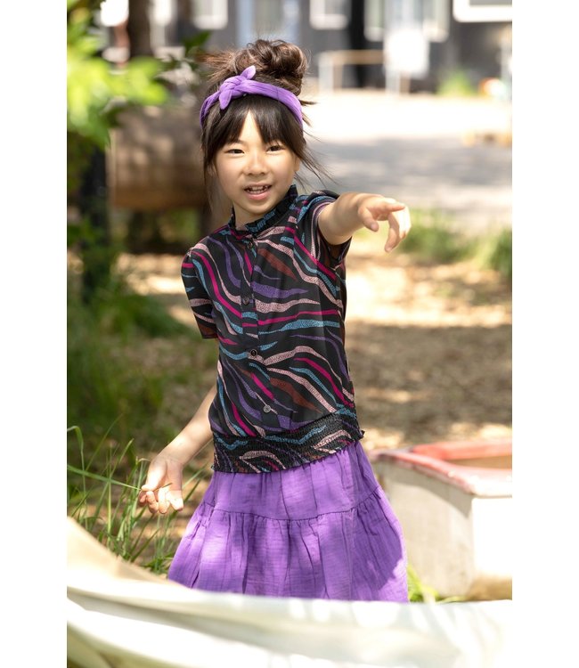 B.Nosy Meisjes blouse AOP - Forever zebra