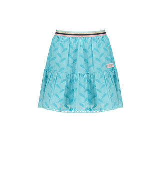 NoNo Meisjes rok - Nomy AOP - Licht Turquoise