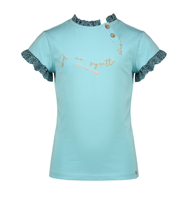 NoNo Meisjes t-shirt - Kimy - Licht Turquoise